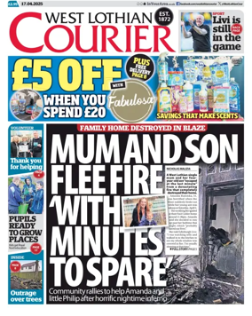 Cover of West Lothian Courier