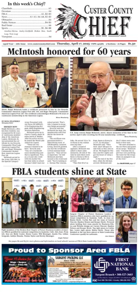 Cover of Custer County Chief