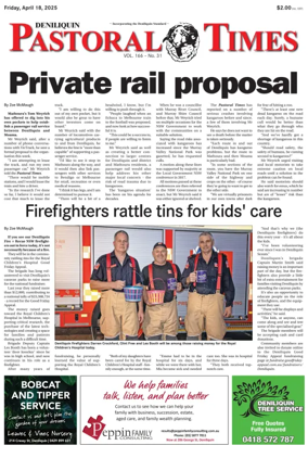 Cover of Deniliquin Pastoral Times