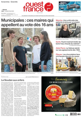 Cover of Ouest France (Avranches)