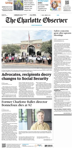 Cover of The Charlotte Observer