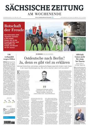 Cover of Sächsische Zeitung  (Dippoldiswalde)