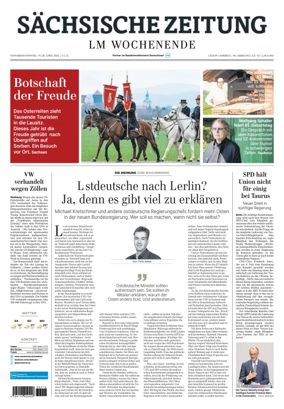 Cover of Sächsische Zeitung  (Dresdner Meißner Land)