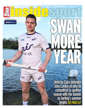 Cover of Irish Daily Star - Inside Sport
