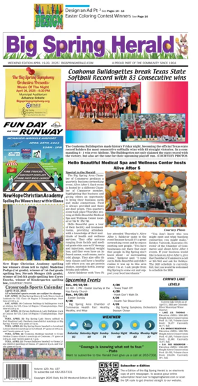 Cover of Big Spring Herald Weekend