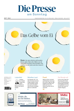 Cover of Die Presse am Sonntag