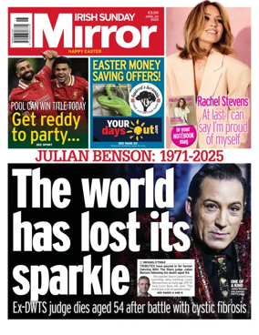 Cover of Irish Sunday Mirror