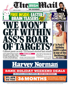 Cover of The Irish Mail on Sunday