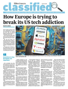 Cover of The Sunday Times of Malta - Classified