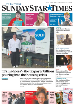 Cover of Sunday Star-Times