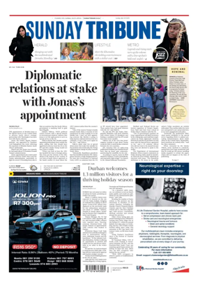 Cover of Sunday Tribune