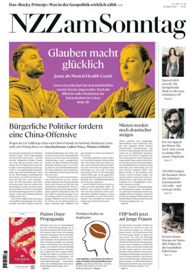 Cover of Neue Zurcher Zeitung Sunday