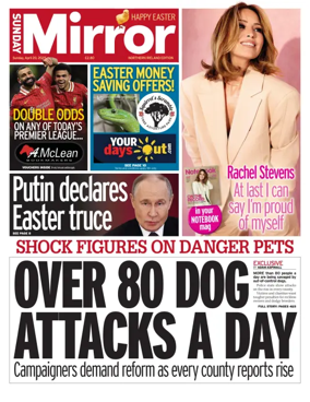 Cover of Sunday Mirror (Northern Ireland)