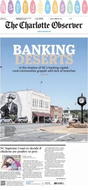 Cover of The Charlotte Observer (Sunday)