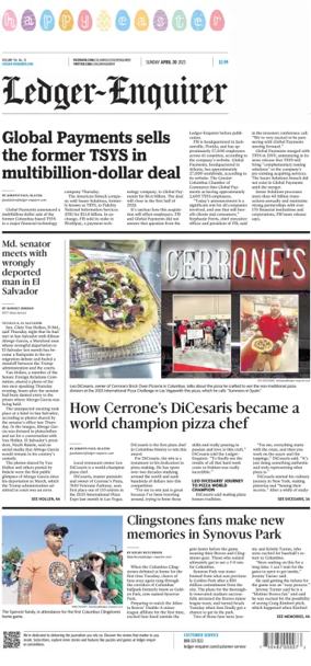 Cover of Ledger-Enquirer (Sunday)