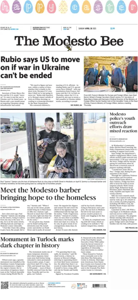 Cover of The Modesto Bee (Sunday)