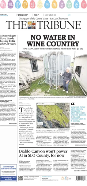 Cover of The Tribune (SLO) (Sunday)