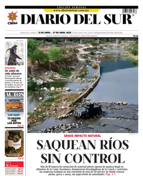 Cover of Diario del Sur