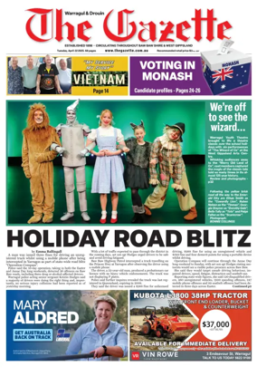 Cover of Warragul & Drouin Gazette