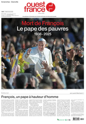 Cover of Ouest France (Avranches)