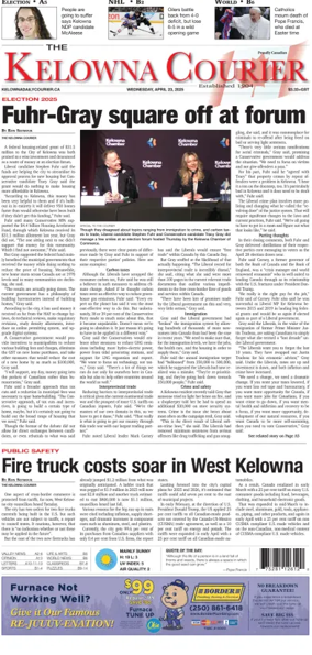 Cover of The Daily Courier