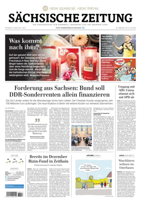 Cover of Sächsische Zeitung  (Dresdner Meißner Land)