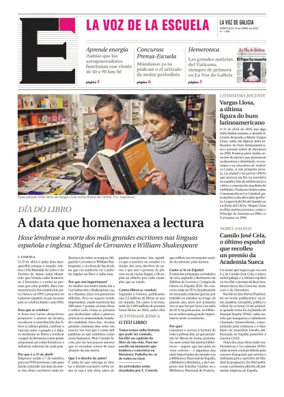 Cover of La Voz de Galicia (Ferrol) - La Voz de la Escuela