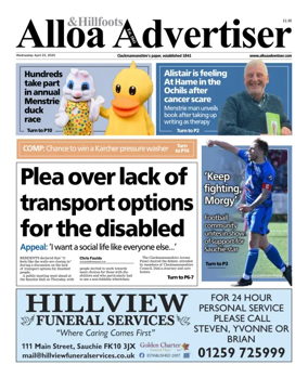Cover of Alloa Advertiser