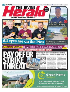 Cover of The Irvine Herald and Kilwinning Chronicle