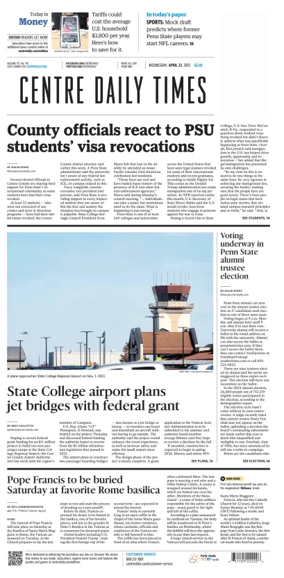 Cover of Centre Daily Times