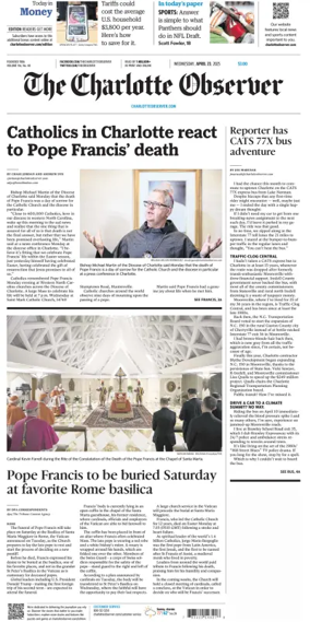 Cover of The Charlotte Observer