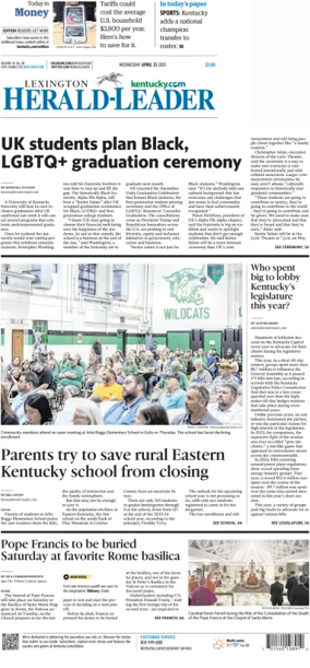 Cover of Lexington Herald-Leader