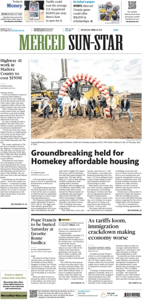 Cover of Merced Sun-Star