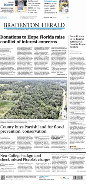 Cover of The Bradenton Herald