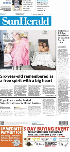 Cover of The Sun Herald