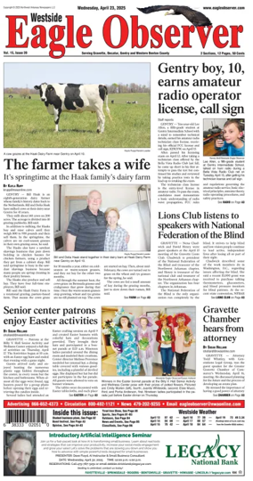 Cover of Westside Eagle-Observer