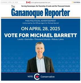 Cover of The Gananoque Reporter