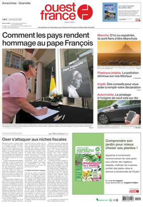 Cover of Ouest France (Avranches)