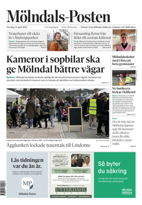 Cover of Mölndals-Posten