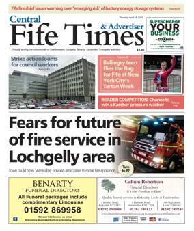 Cover of Central Fife Times