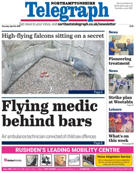 Cover of Northants Evening Telegraph