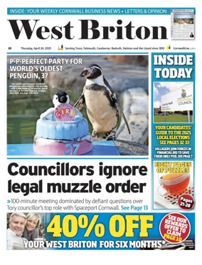Cover of West Briton (Falmouth Penryn Helston The Lizard)
