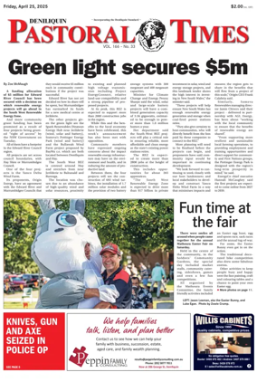 Cover of Deniliquin Pastoral Times
