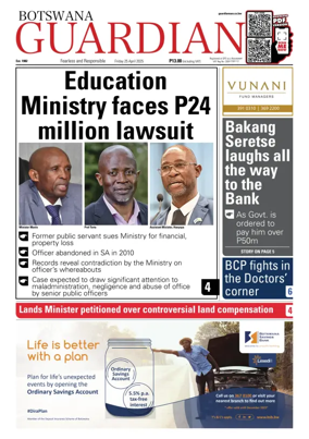 Cover of Botswana Guardian