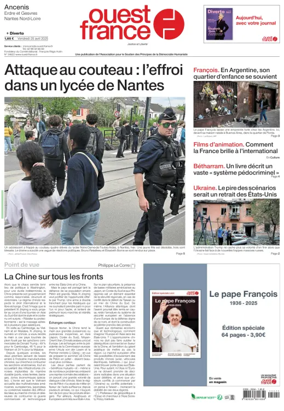 Cover of Ouest France (Ancenis)