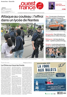 Cover of Ouest France (Avranches)