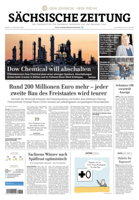 Cover of Sächsische Zeitung  (Dresdner Meißner Land)