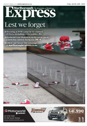 Cover of Marlborough Express