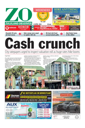 Cover of Zululand Observer - Weekender