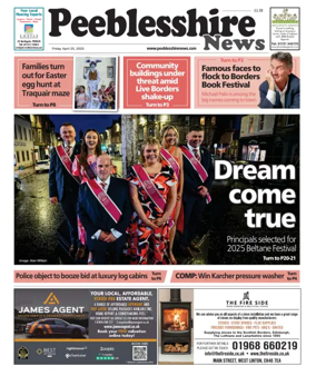 Cover of Peebleshire News